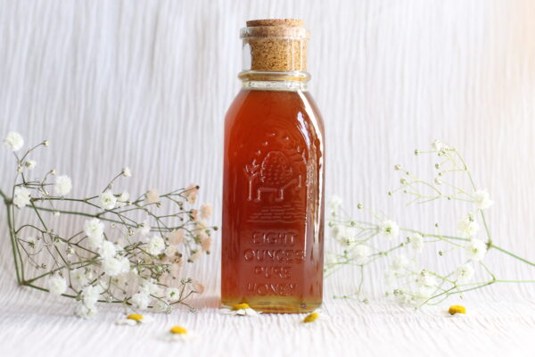 Raw Wildflower Honey Cork Jar