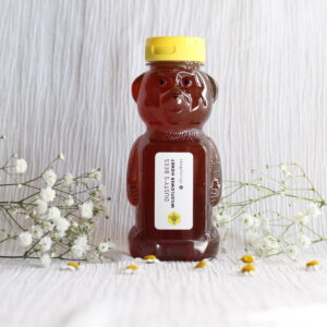 12 oz Raw Wildflower Honey Squeeze Bear