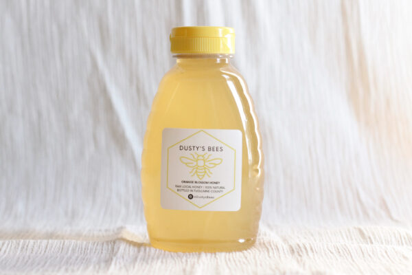 1LB Raw Orange Blossom Honey Squeeze Bottle