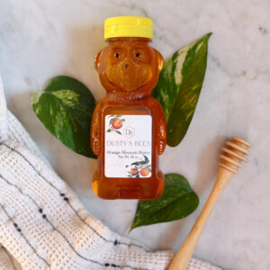 12 oz Raw Orange Blossom Honey Squeeze Bear
