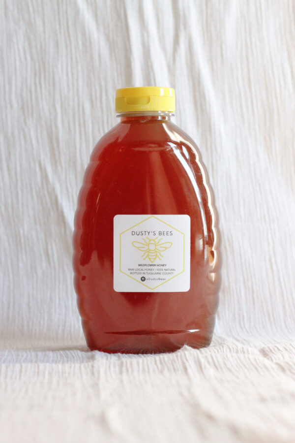 2Lb Raw Wildflower Honey Squeeze Bottle
