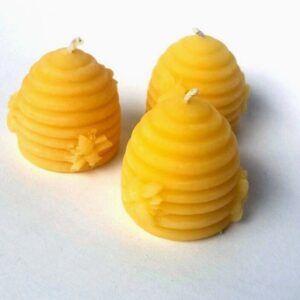 Hand-Poured Beeswax Beehive Candle